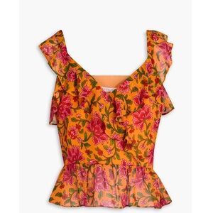 Veronica beard - Floral Ruffle Top. Size 2